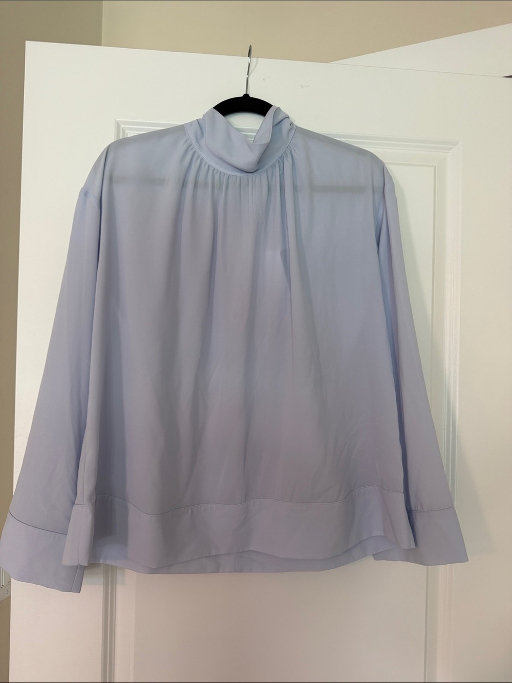 Elizabeth and James NWT Light Blue Mock Neck Blouse - Women Tops
